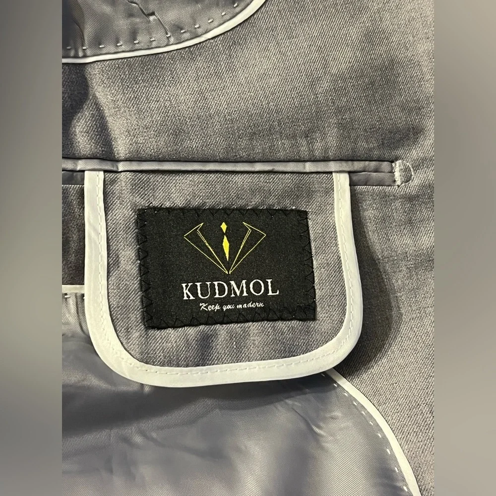 NWT- Kudmol Mens 2 Piece Slim Fit Casual One Button Suit SIZE: XL - Picture 9 of 10